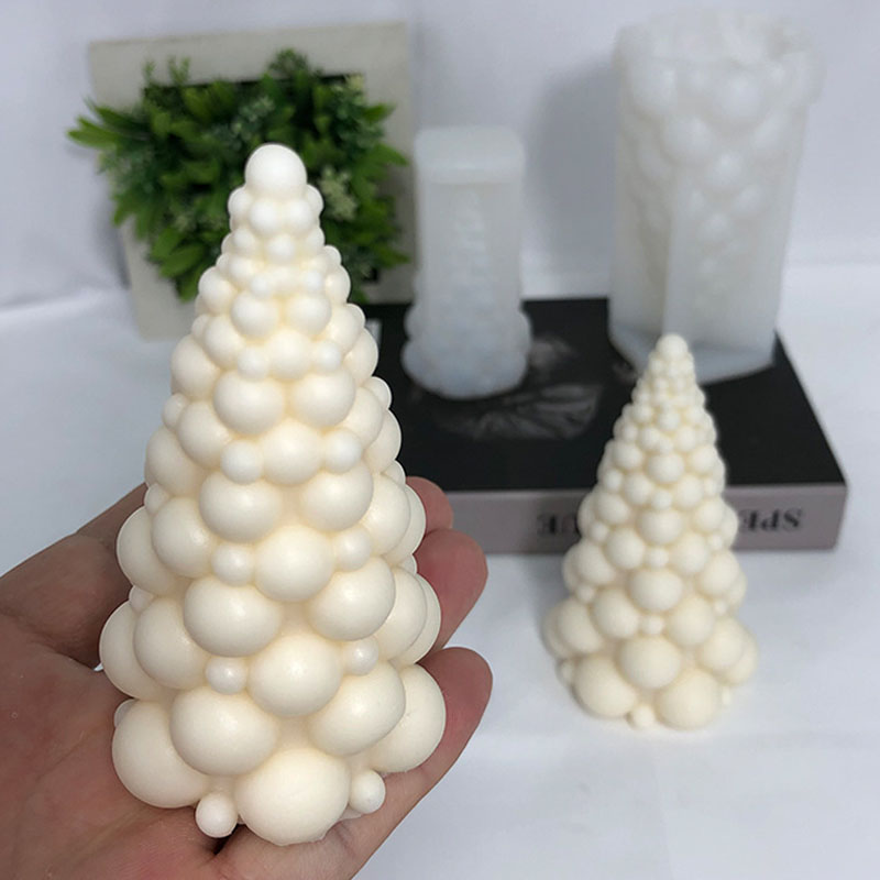 Soap Making Unit - 3D Bubble Christmas Tree Silicone Candle