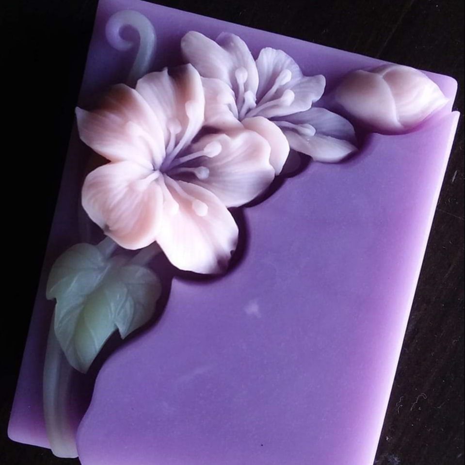 Pretty Floral Soap Mold Rectan - Soap Making Cold Process review and price