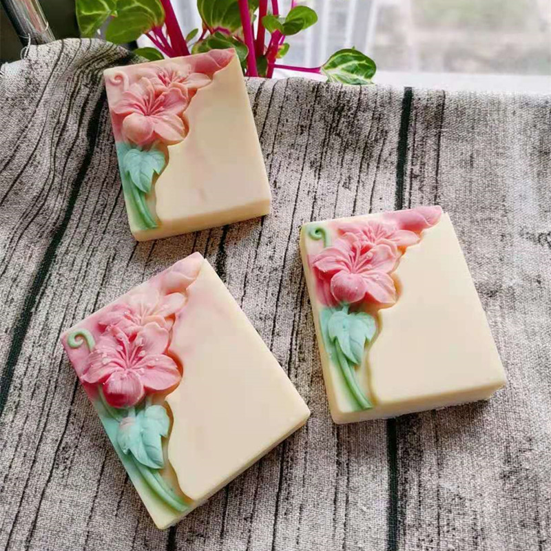 Pretty Floral Soap Mold Rectan - Soap Making Cold Process review and price