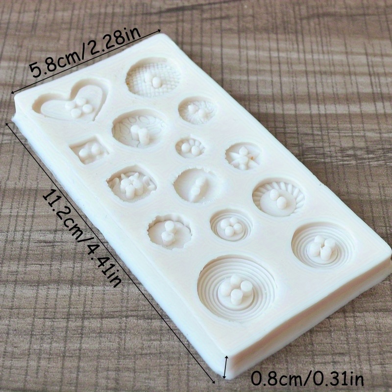 Buttons Shape Silicone Mold Si - Soap Making Tutorial review and price