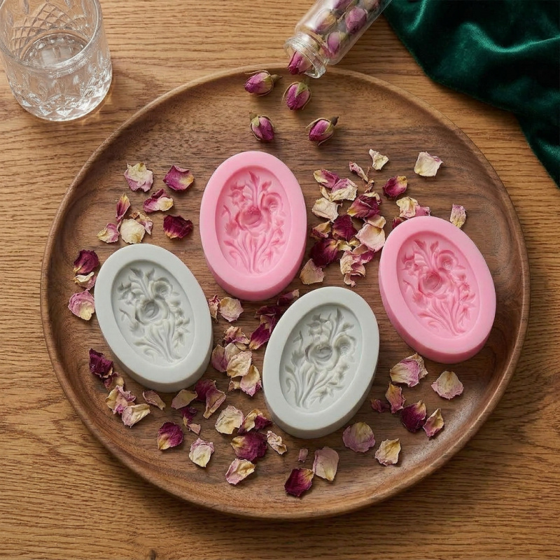 4 Silicone mold with flower sh - Soap Making Tutorial review and price