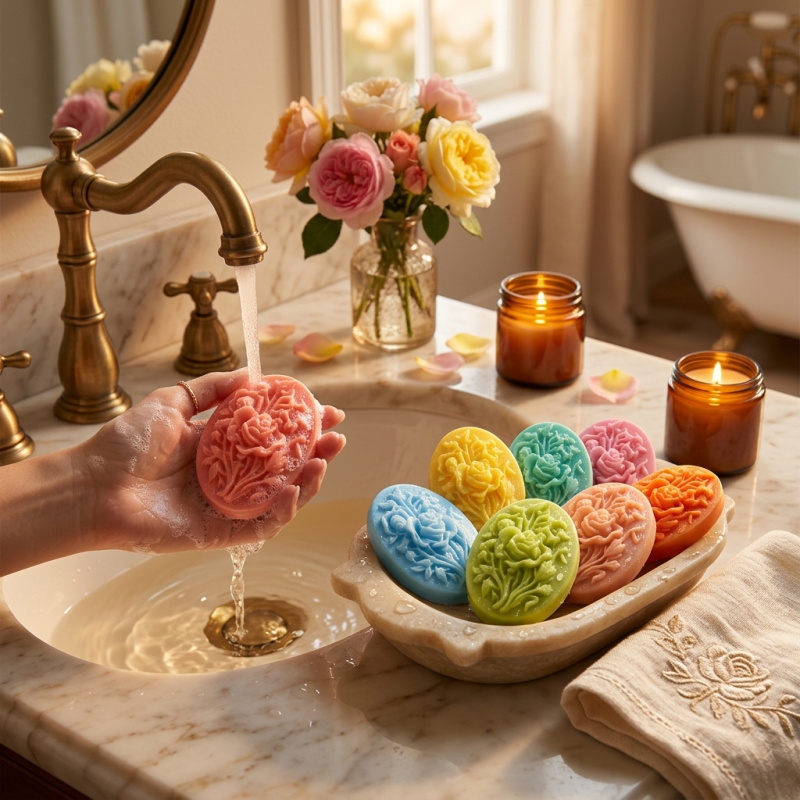 4 Silicone mold with flower sh - Soap Making Tutorial review and price